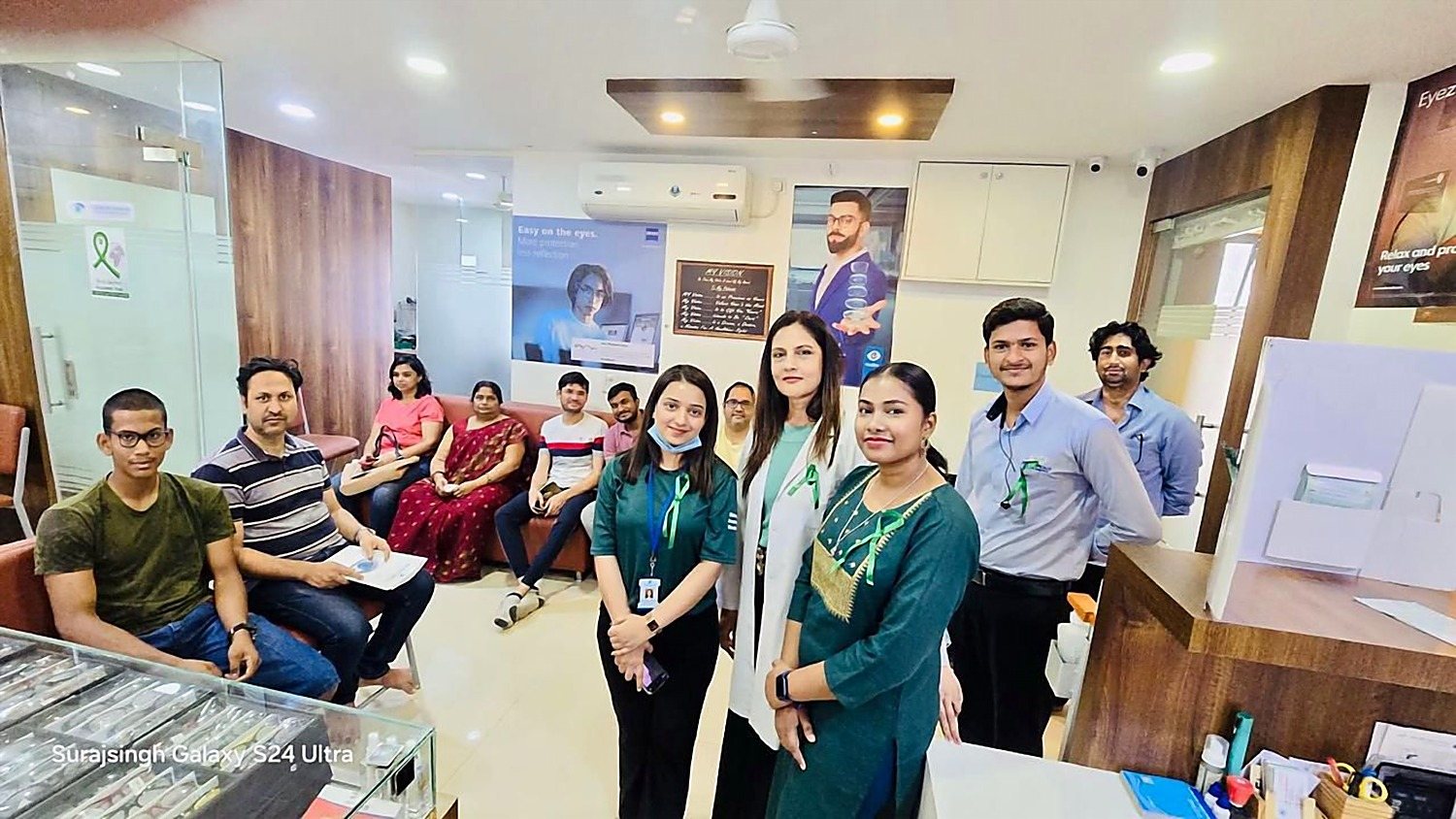 The glaucoma awareness session held at the Sarjapur Road clinic