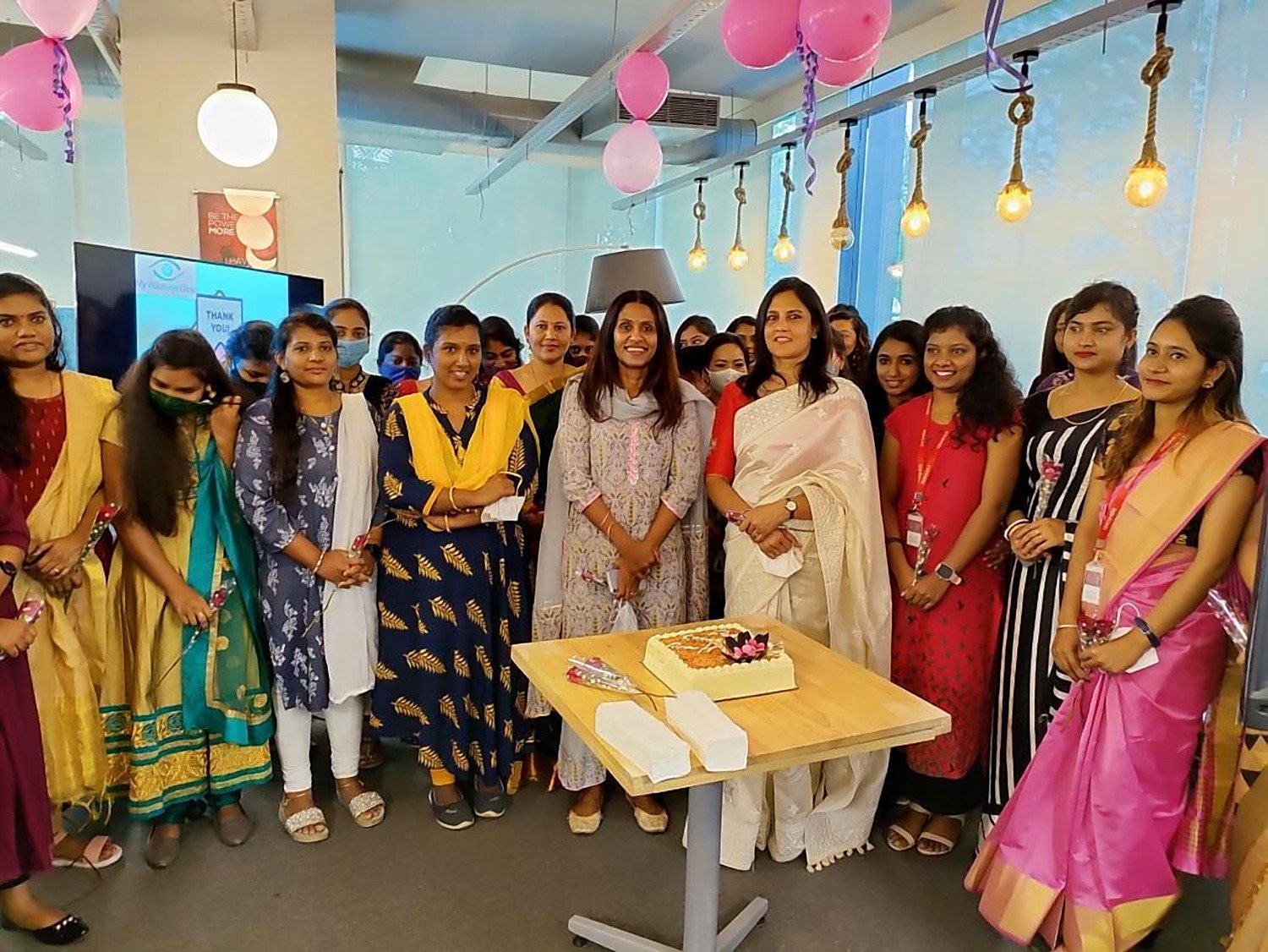 The group at the International Women’s Day session at Red Road Health Solutions